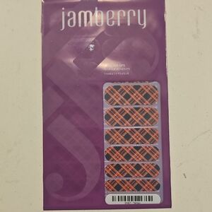 Jamberry Plaid Nail Wraps - Black and Red Tartan
